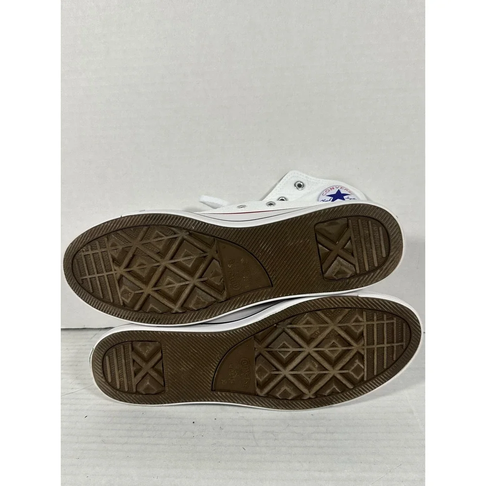 Converse Chuck Taylor All Star High Top White Canvas Mens 10 Womens 11.5 101010